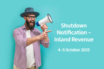 Upcoming October Shutdown – Inland Revenue Notification